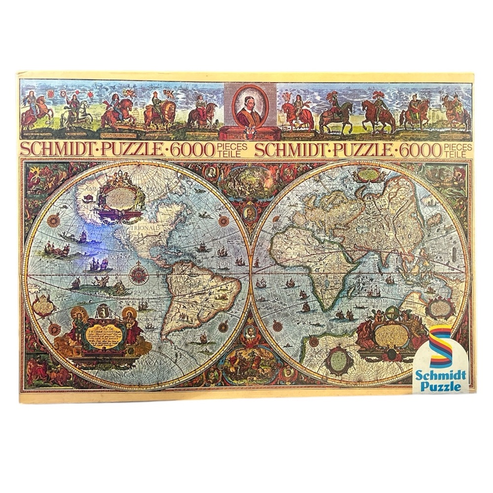 Schmidt Historic Map of the World 6000 Piece Jigsaw Puzzle NIB